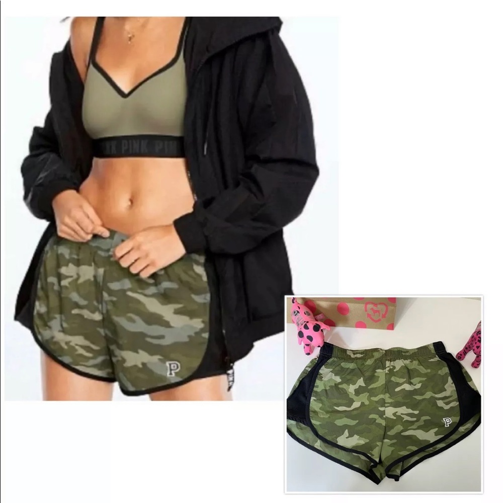 PINK SPORT CAMO SHORTS NWT - Picture 7 of 7